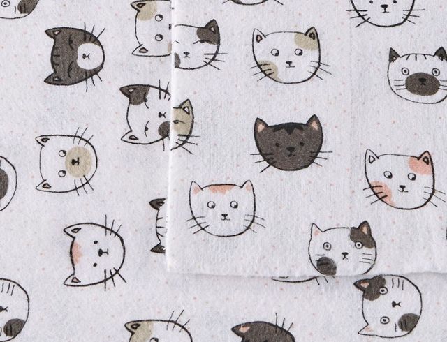 Olliix by Intelligent Design Cozy Soft Grey/Pink Cats Twin XL Cotton Novelty Print Flannel Sheet Set-1