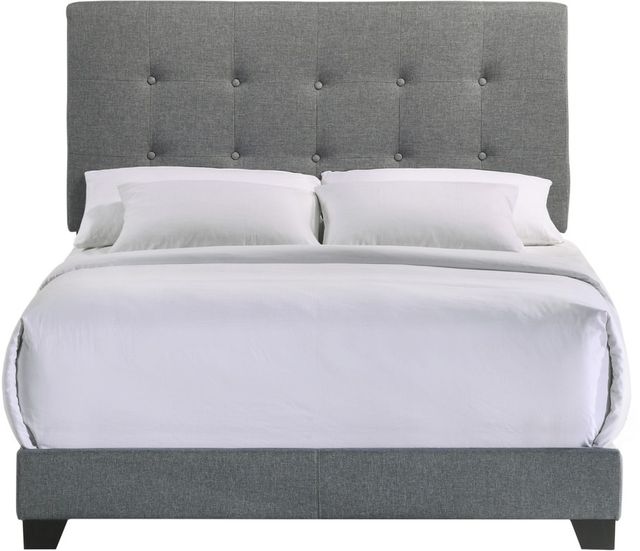 Intercon Addyson Gunmetal Youth Full Upholstered Panel Bed-2