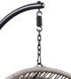 ACME Furniture Vasant Beige/Black Fabric/Metal/Rope Outdoor Hanging Chair-5