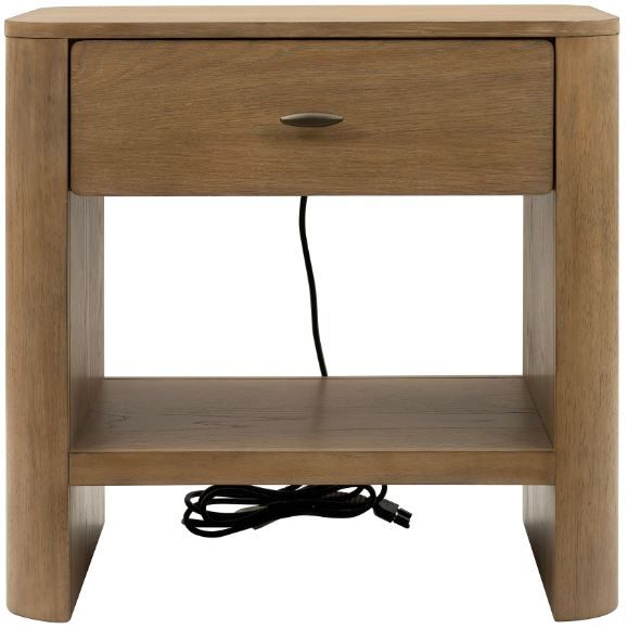 Flexsteel® Normandy Driftwood Open Nightstand-3