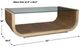 Uttermost® Farrington Glass Top Coffee Table with Driftwood Gray Base-2