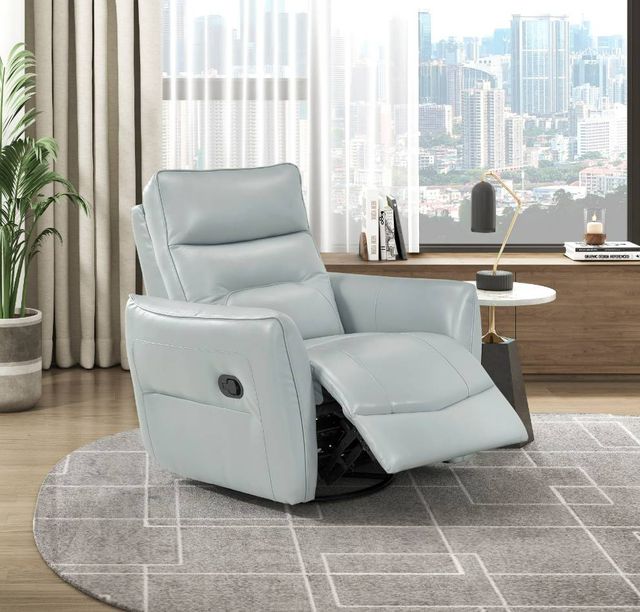 Homelegance® Thomas Aqua Manual Swivel Glider Reclining Chair-1