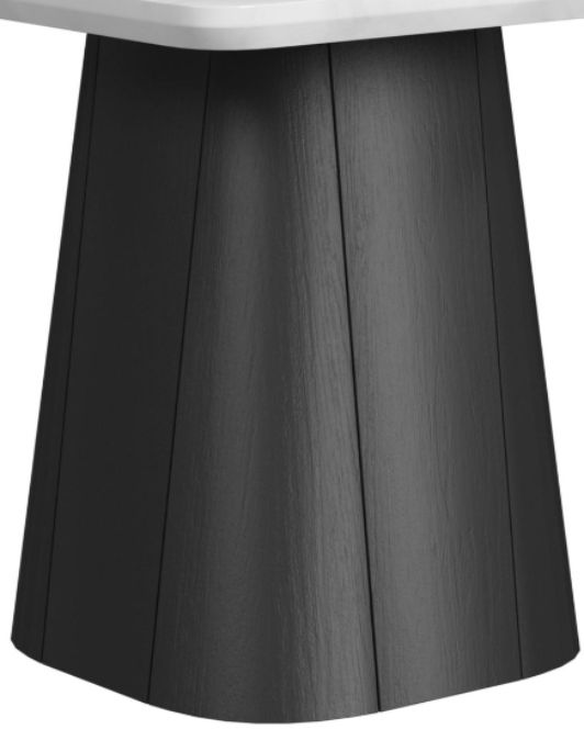 Elements International Edison Black/White End Table -1