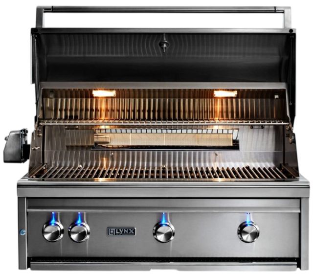 LYNX® Professional 3-Burner Stainless Steel Built-In Liquid Propane Grill with All Ceramic Burners and Rotisserie-1