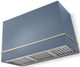 AGA Loge 48" Stone Blue Wall Mounted Range Hood with Antique Brass Trim-0