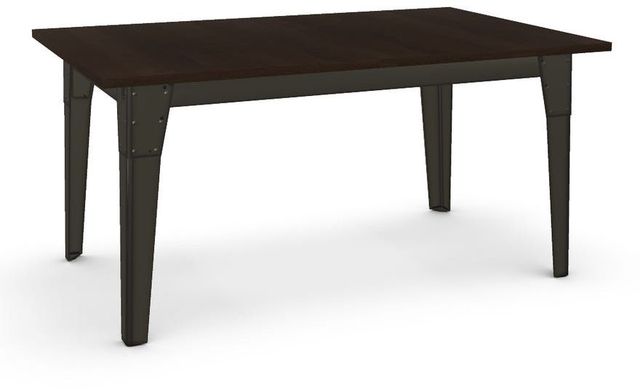Amisco Customizable Tacoma Birch Veneer Extendable Table with Metal Embossed Legs-0