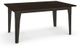 Amisco Customizable Tacoma Birch Veneer Extendable Table with Metal Embossed Legs-0