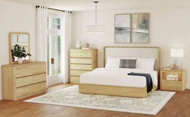 Elements International Rosalie Natural Nightstand-1