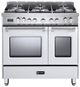 Verona® Prestige Series 36" White Pro Style Dual Fuel Range-0