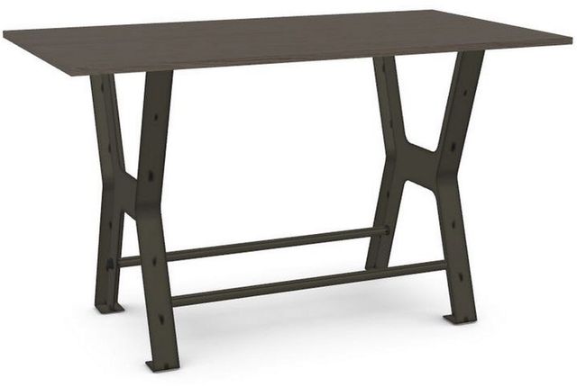 Amisco Customizable Parade 42" Short Wood Top Bar Table Base-3