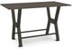 Amisco Customizable Parade 42" Short Wood Top Bar Table Base-3