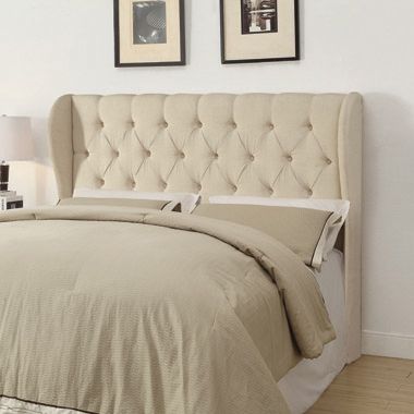 Coaster® Murietta Beige Queen Upholstered Headboard-1