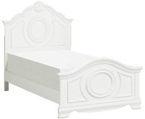 Mazin Furniture Lucida White Twin Bed-1