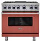 Viking® 7 Series 36" Spiced Cider Pro Style Dual Fuel Range with Griddle-0