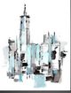 Classy Living Ethan Harper Blue City II 22" Wall Art-2