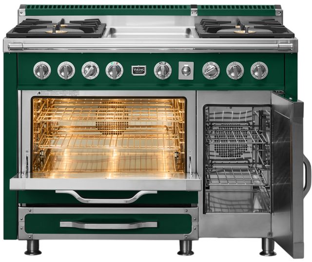 Viking® Tuscany 48" Ivy Pro Style Dual Fuel Range with Griddle-1