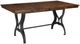 Intercon District Cool Copper Counter Dining Table with Black Base-0