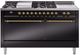 Ilve® Nostalgie II Series 60" Glossy Black Pro Style Dual Fuel Range-0