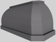 Vent-A-Hood® Designer Series 66" Gunsmoke Wall Mounted Range Hood-4