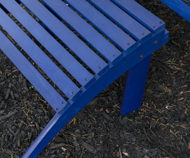 Linon Adirondack Blue Wooden Outdoor Ottoman-1