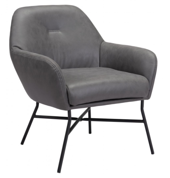 Zuo® Modern Hans Vintage Gray Accent Chair-0