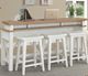 Parker House® Americana Modern 4-Piece Weathered Natural Console Table Set with Cotton Base-1
