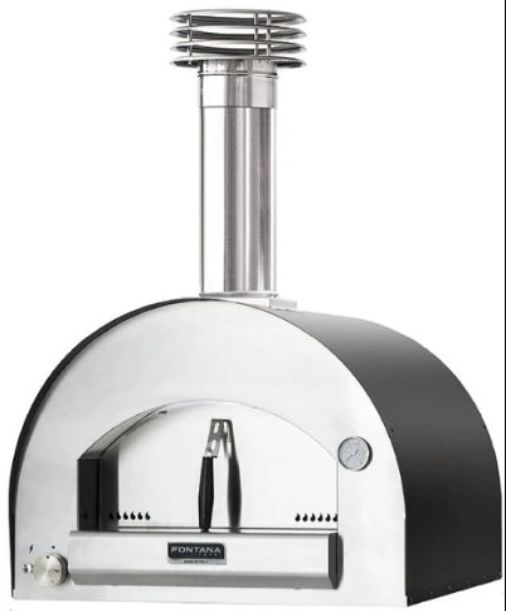 Fontana Forni Napoli 31" Gray Pizza Oven -0