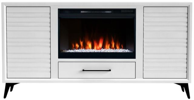 Legends Home Real Cozy Malibu White 64" Fireplace Console-3