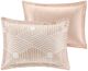 Olliix by INK+IVY Blush Full/Queen Ellipse Cotton Jacquard Comforter Set-5