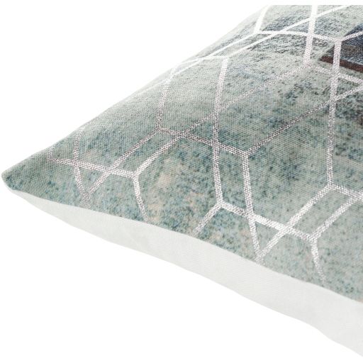 Surya Balliano Sea Foam 20"x20" Toss Pillow with Down Insert-1