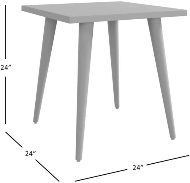 Jofran Inc. Prelude Walnut End Table with Black Base-2