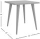 Jofran Inc. Prelude Walnut End Table with Black Base-2
