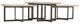 Bernhardt Hathaway White Cocktail Table with Oil-Rubbed Bronze Base-3