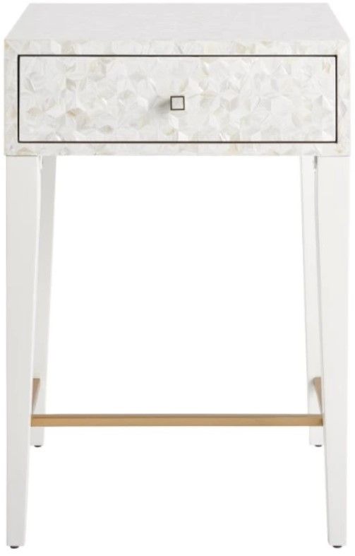 Universal Explore Home™ Love. Joy. Bliss.-Miranda Kerr Home White Lacquer Bedside Table-2