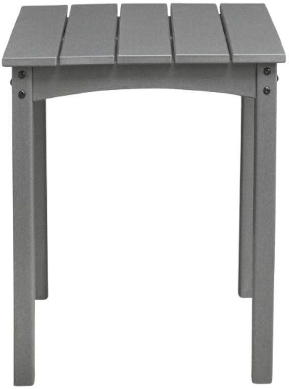 Signature Design by Ashley® Lone View Bay Gray Plastic Outdoor End Table-2