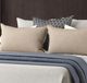 Bernards Milo Brown Pleated Upholstered Queen Panel Bed-4