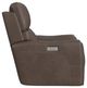 Flexsteel® Carter Brown Power Recliner with Console and Power Headrests and Lumbar-2