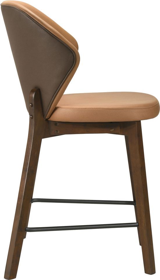 Coaster® Randolph 2-Piece Butterscotch/Red Brown Counter Stool Set-3