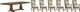 Elements International Philippe 7-Piece Cherry Dining Set-0
