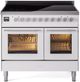 Ilve® Professional Plus II 40" White Pro Style Induction Range-0