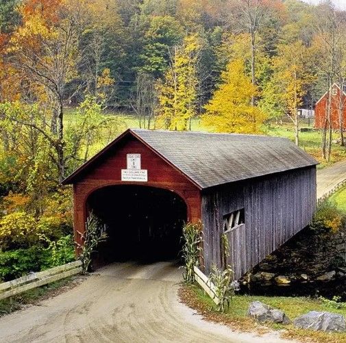 Classy Art Vermont Covered Bridge by Danita Delimont Wall Art-1