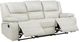 Coaster® Camila White Upholstered Motion Reclining Sofa-1