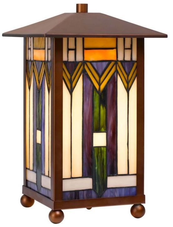 Cal® Lighting & Accessories Tiffany Bronze Accent Lamp-0