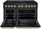 ZLINE Autograph Edition Paramount 48" Black Stainless Steel Pro Style Dual Fuel Range with Champagne Bronze Accents-2