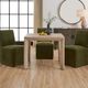 Uttermost® Noval Brown Square Dining Game Table-2