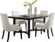 aspenhome® Camden 5-Piece Beige/Domino Upholstered Dining Set-0