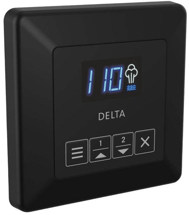 Delta SteamScape™ Classic System Matte Black Square Steam Control-0