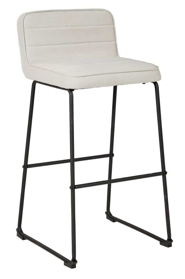 Signature Design by Ashley® Nerison Linen/Black Bar Stool-0