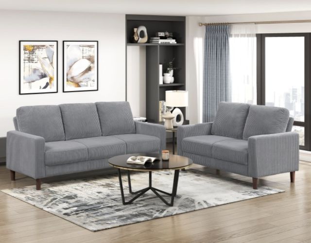 Homelegance® Crandall Gray Loveseat-1