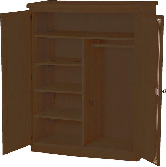 Crate Designs™ Furniture Brindle Lacquer Top Small Combo Armoire-0